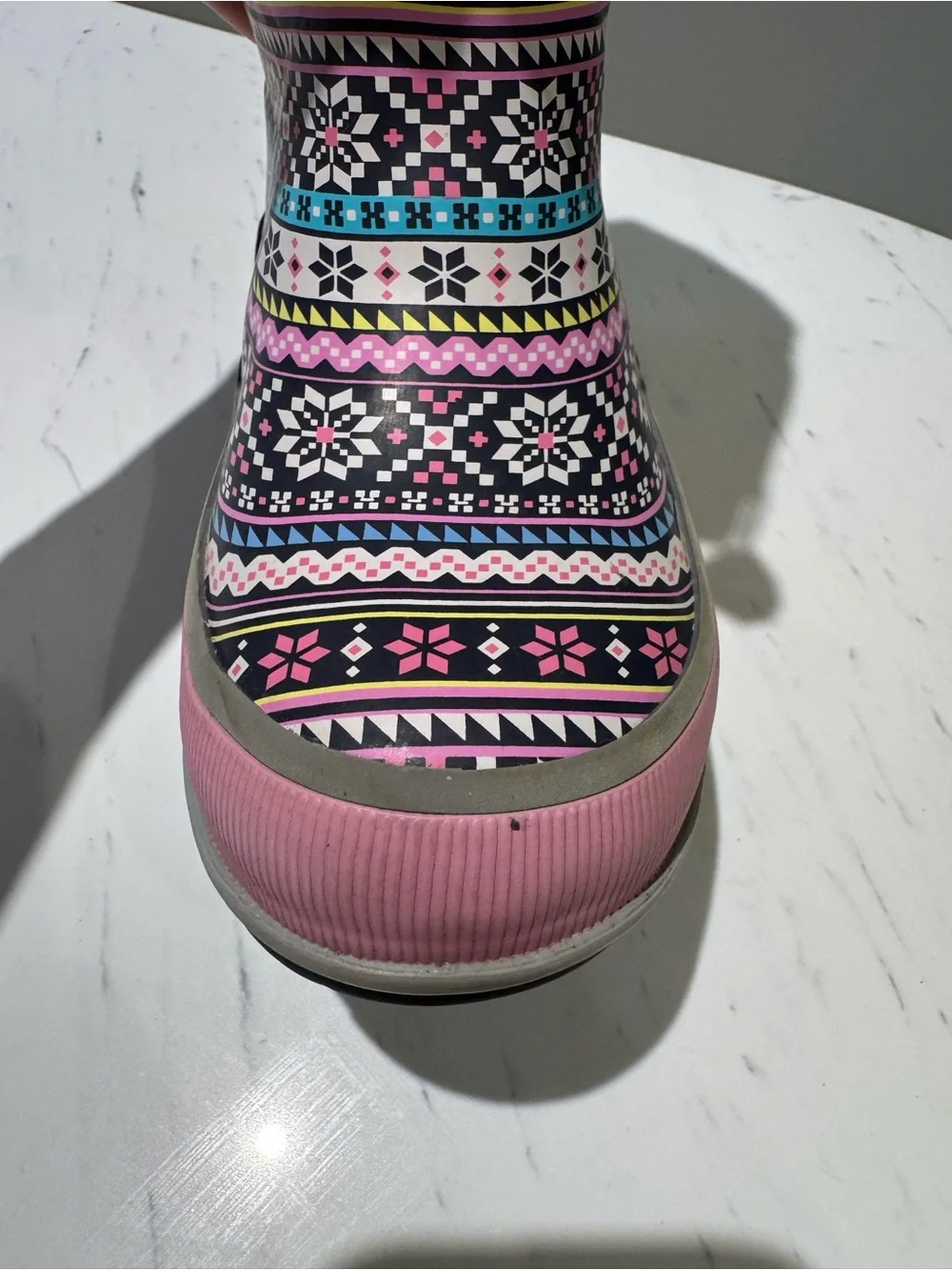 Western Chief Little Girls 10 Waterproof Winter Rain Snow Boots - Pink Pattern